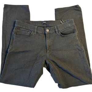 Theory Men's Haydin Charcoal Gray Jasper Twill Slim Pants